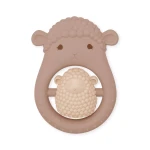Konges Slojd - Silikonowy gryzak niemowlęcy - SIBLING SHEEP - BLUSH