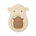 Konges Slojd - Silikonowy gryzak niemowlęcy - SIBLING SHEEP - SAND
