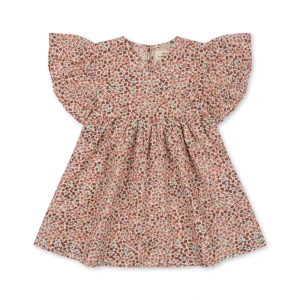 Konges Slojd - Sukienka rozkloszowana dziecięca BITSY WRAP - FLOR DE AMOR