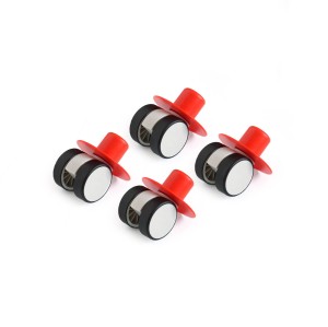 MODU - cztery obrotowe koła, czerwone