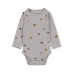 Konges Slojd - Body dziecięce w cytrynki - LEMON HARBOR