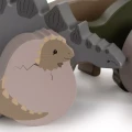 Konges Slojd Wooden Dinos - Zestaw 8 klocków dinozaurów (4).webp