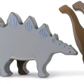 Konges Slojd Wooden Dinos - Zestaw 8 klocków dinozaurów (8).webp