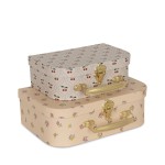 Konges Slojd - Dekoracyjna walizka dziecięca 2-pack CHERRY