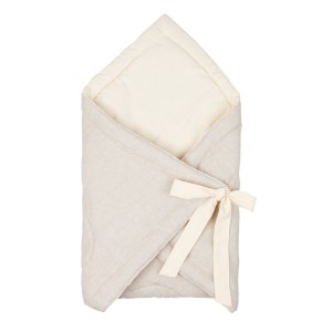 MoiMili - Lniany rożek muszla dla niemowlaka "Piasek"