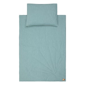 MoiMili - Lniany komplet pościeli dla dzieci muszla "Morskie oko"