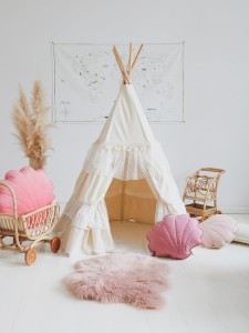 MoiMili - Namiot tipi z falbanami "Shabby chic"