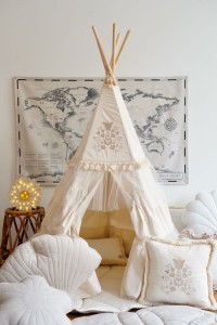 MoiMili - Zestaw tipi Boho z welwetową okrągłą matą