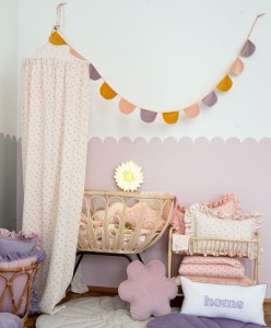 MoiMili - Girlanda dekoracyjna półksiężyce "Rainbow velvet"