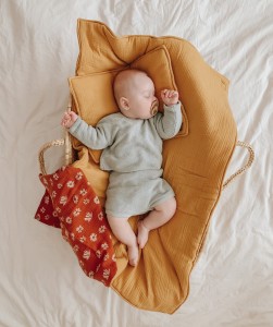 MoiMili - Muślinowy komplet pościeli dla dzieci "Ochra"