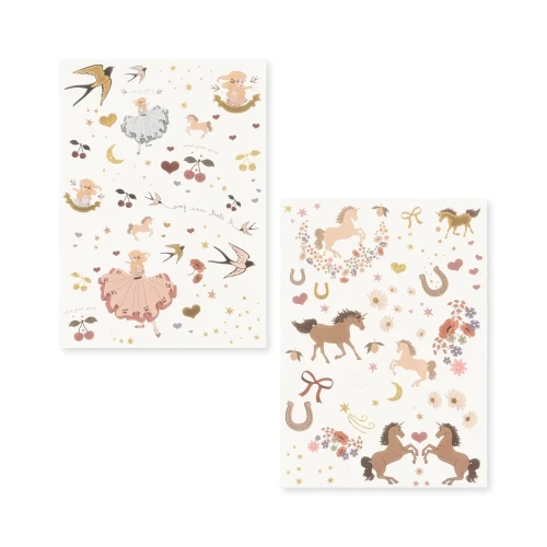 Konges Slojd - Magiczne tatuaże dziecięce - GIRL MIX: Stylowe i bezpieczne tatuaże dla dziewczynek, które pozwolą im wyrazić swoją kreatywność i indywidualność