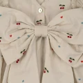 KONGES SLOJD - Dziecięca sukienka z kokardą EVIA BOW - CHERRY COEUR (4).webp