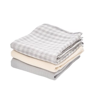 Bimbla - Pieluszki 3-pack - Village -  szary