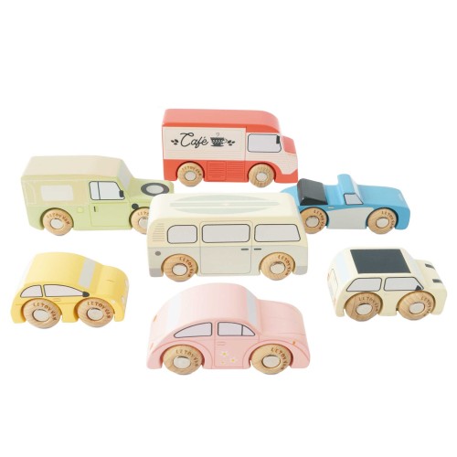 Le Toy Van -Drewniane samochodziki vintage 7 sztuk