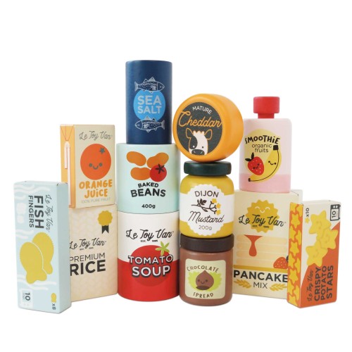 Le Toy Van - Artykuły spożywcze drewniane 12 sztuk