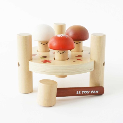 Le Toy Van - Przebijanka z grzybkami brązowa Le Toy Van