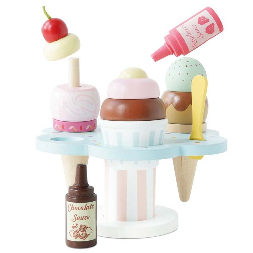 Le Toy Van - Lody drewniane zabawkowe na podstawce Carlo
