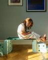 MODU - Klocki konstrukcyjne Beams - 2 szt - Ocean Mint / Forest Green