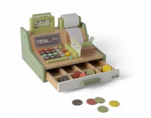 Dantoy - Drewniana kasa fiskalna z akcesoriami