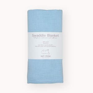 SeiMia - Muślinowy Otulacz - Baby Blue