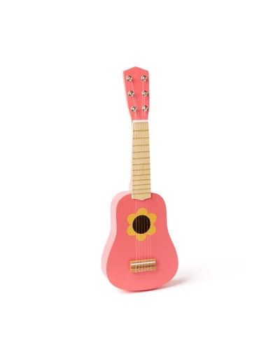 Kid's Concept - Drewniana gitara - flower pink