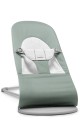 BABYBJORN - leżaczek BALANCE SOFT WOVEN/JERSEY - Jasnoszałwiowy/Szary