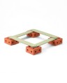 MODU - Klocki piankowe Balance Track - Burnt Orange / Dusty Green
