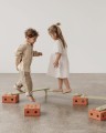 MODU - Klocki piankowe Balance Track - Burnt Orange / Dusty Green