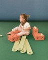 MODU - Klocki piankowe Balance Track - Burnt Orange / Dusty Green