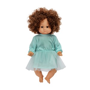 Skrallan -  Duża lalka interaktywna Lillan brunetka odgrywanie ról dla dzieci Skrållan