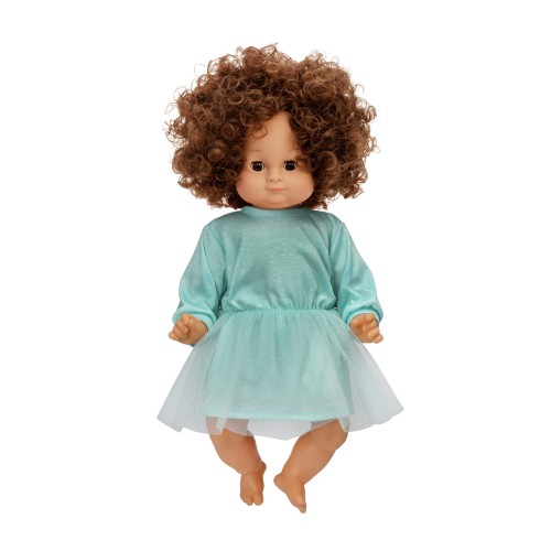 Skrallan -  Duża lalka interaktywna Lillan brunetka odgrywanie ról dla dzieci Skrållan