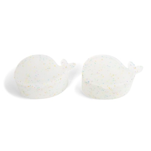 Filibabba - Zestaw 2 silikonowych mini pudełek na przekąski Wieloryb Christian Confetti