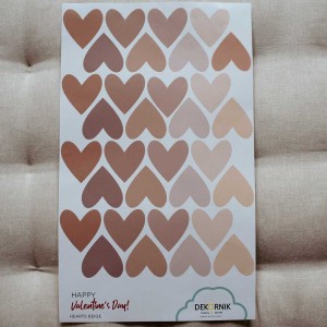 Dekornik - Simply Hearts 1 Cappuccino Pink Naklejki