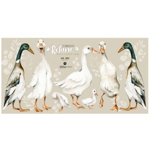 Dekornik - White Ducks Naklejka