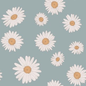 Dekornik - Tuscan Daisies Blue Tapeta