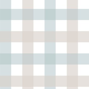 Dekornik - Provence check beige blue medium Tapeta