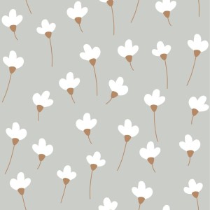 Dekornik - Simple Daisies on gray Tapeta