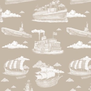 Dekornik - Ships Sepia Screen Tapeta