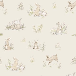 Dekornik - Rabbit Day Beige Tapeta