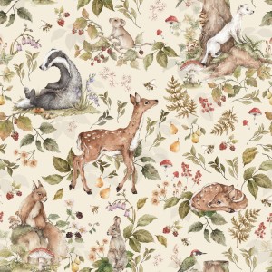 Dekornik - Cute forest animals Light Tapeta