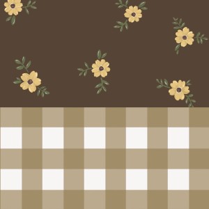 Dekornik - Rustic Garden Brown Wallpaper