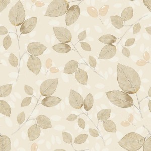 Dekornik - Subtle beige leaves Tapeta