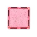 Cleverclixx - Klocki magnetyczne Glitter Tiles Pack Transparent / Pink - 16 el.