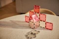 Cleverclixx - Klocki magnetyczne Glitter Tiles Pack Transparent / Pink - 16 el.