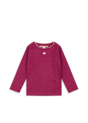 Bluzka Konges Sløjd ROLI BLOUSE w kolorze Sangria