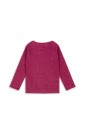 Dzianinowa bluzka dziecięca z lurexem Sangria