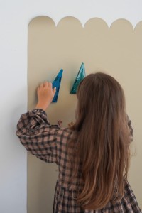 TinyA’Wall - Wielofunkcyjna naklejka ścienna - fala MAT - BUTTER