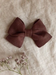 LIGHTBLUE - Spinka kokardka mała czekoladowa