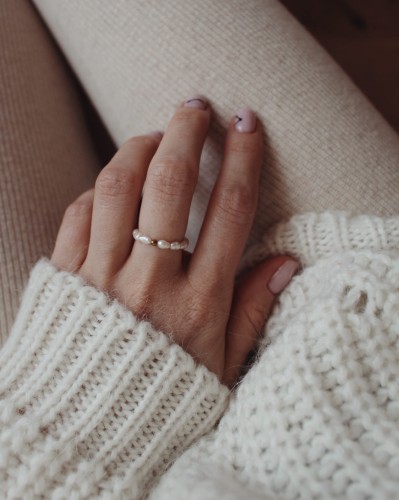 Ministones_Pierścionek_minipearls