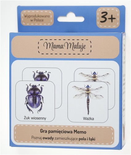 Układanka-pamieciowa- memo--owady--Mama-Maluje-układanka-montesorii
